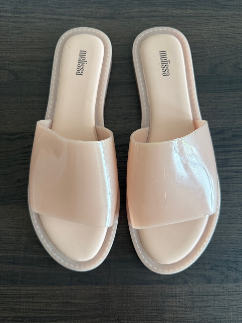 Melissa Women's Nude Pink Slide Sandals